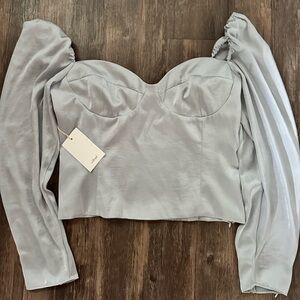 Aritzia NWT Light Blue Blouse